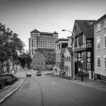 View looking down Thomas St. in the East Side of Providence, RI.