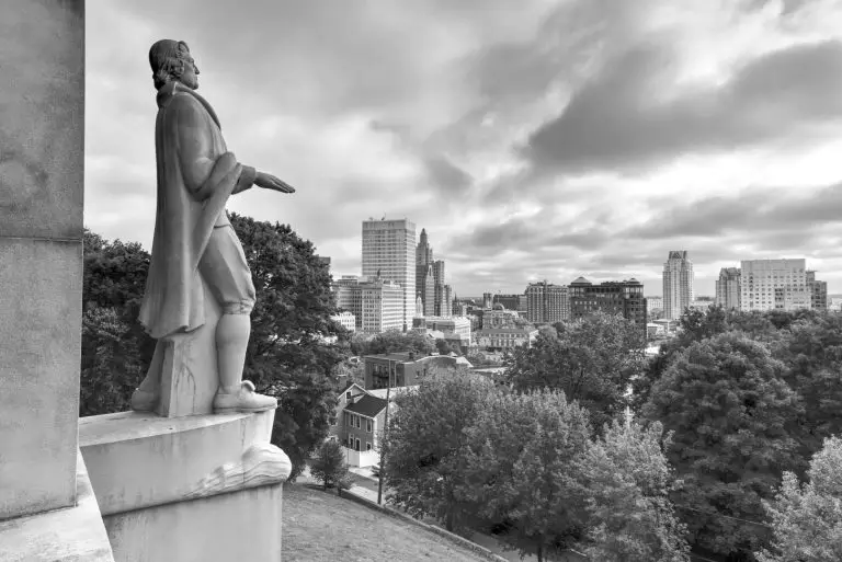View from Prospect Park overlooking Providence, RI.